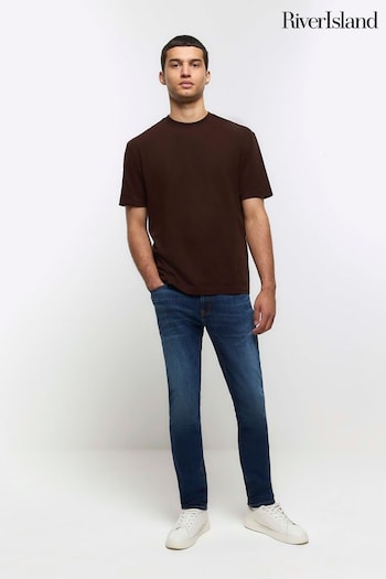 River Island Blue Skinny Fit Jeans How (K74070) | £40