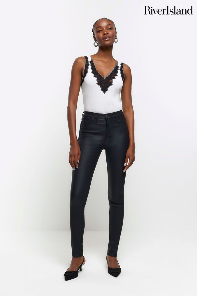 River Island Women s Coated Jeans Next Official Site