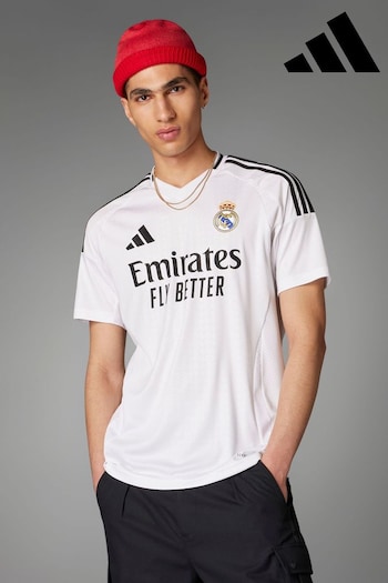 adidas White Real Madrid 24/25 Home Jersey (K74244) | £80