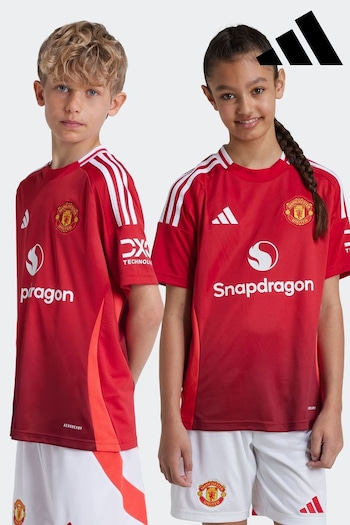 adidas Red Kids Manchester United 24/25 Home Jersey (K74274) | £55