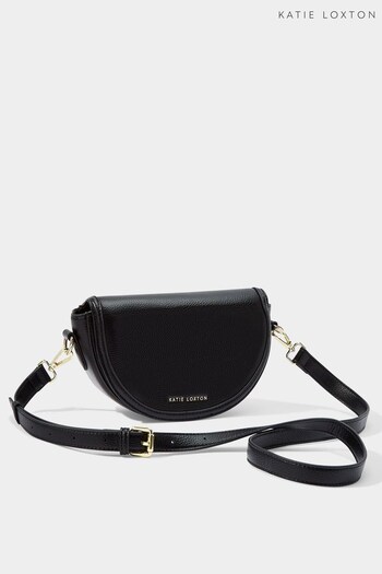 Katie Loxton Black Cleo Mini Saddle Bag (K74481) | £45