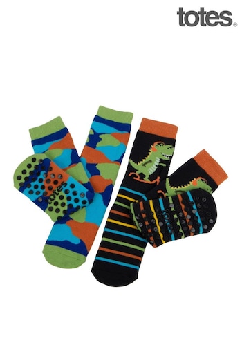 Totes Orange Toasties Childrens Original 2 Pack Socks (K74526) | £10