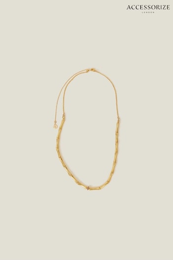 Accessorize 14ct Gold-Plated Bamboo Necklace (K74781) | £24