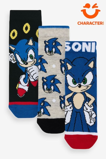 Character Blue Sonic Socks 3 Pack (K74805) | £11