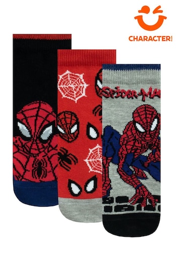 Character Red Spiderman Socks 3 Pack (K74815) | £11