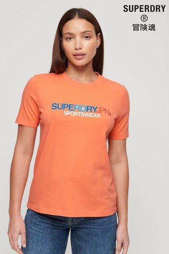 Superdry Pink Sportswear Logo Relaxed T-Shirt (K74888) | £27