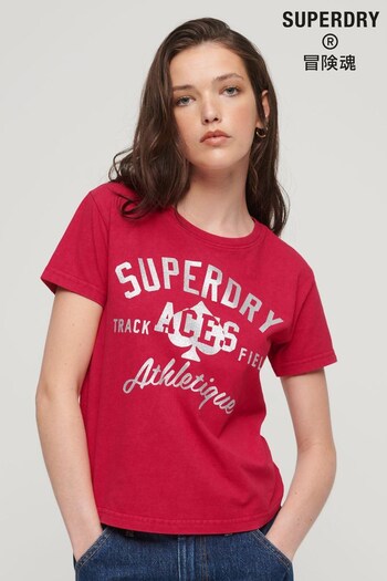 Superdry Red Collegiate Graphic T-Shirt (K74891) | £27