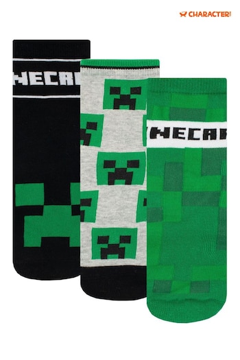Character Green Minecraft Socks 3 Pack (K74920) | £11