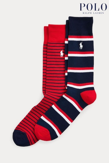 Polo Ralph Lauren Stripe Socks 2-Pack (K74936) | £25