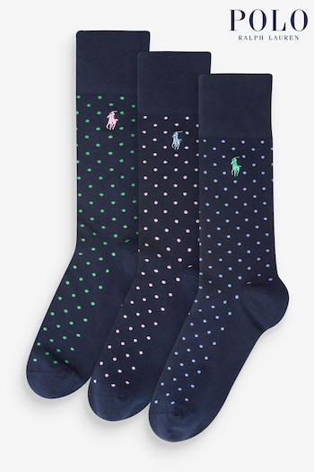 Polo Ralph Lauren Stripe Socks 3-Pack (K74947) | £30