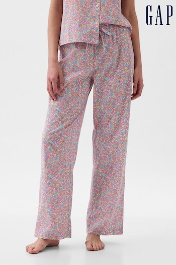 Gap Pink Poplin Floral Pyjama Trousers (K75008) | £30