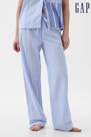 Gap Blue Poplin Stripe Pyjama Trousers (K75024) | £30