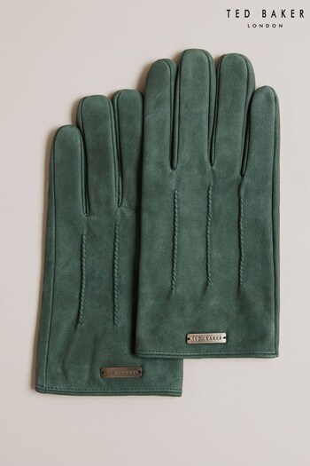 Ted Baker Green Leviii Nubuck/Suede Gloves (K75077) | £70