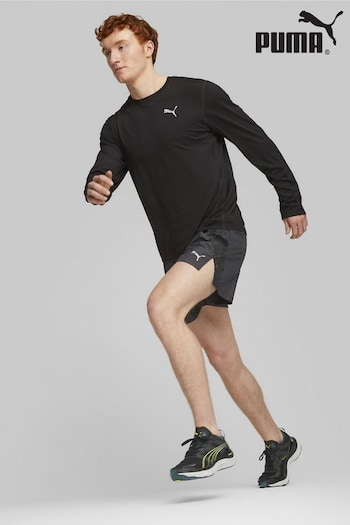 Puma bts Black Mens Run Cloudspun Long Sleeve Running T-Shirt (K75084) | £42