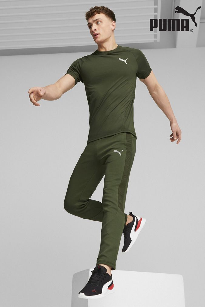 Green cheap puma joggers