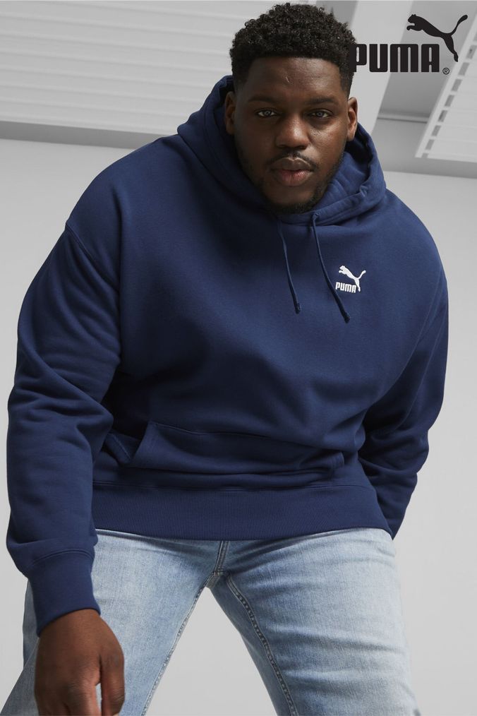 Blue puma hoodie mens discount