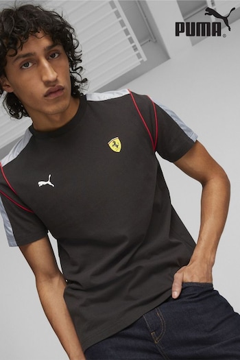 Puma WNS Black Scuderia Ferrari Race MT7 T-Shirt (K75130) | £50