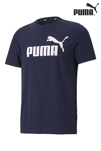 Puma Blue Essentials Logo Mens T-Shirt (K75142) | £21