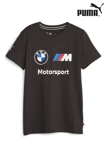 Puma Sold Black BMW M Motorsport Essentials Logo T-Shirt (K75167) | £32