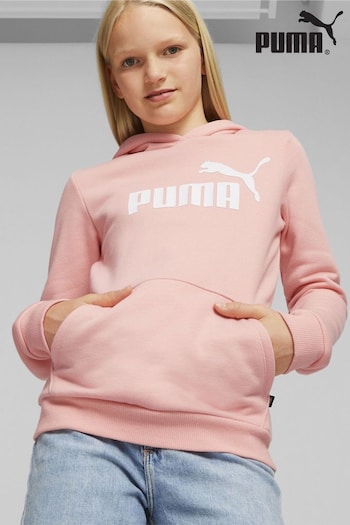 Puma Pink Essentials Logo Youth Hoodie (K75196) | £35