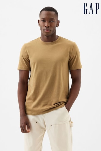 Gap Brown Everyday Soft Short Sleeve Crew Neck T-Shirt (K75209) | £10