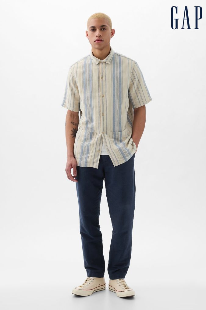Gap linen sales trousers mens