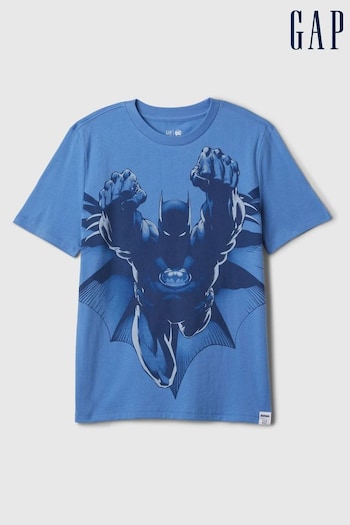 Gap Blue DC Batman Graphic T-Shirt (4-13yrs) (K75378) | £16