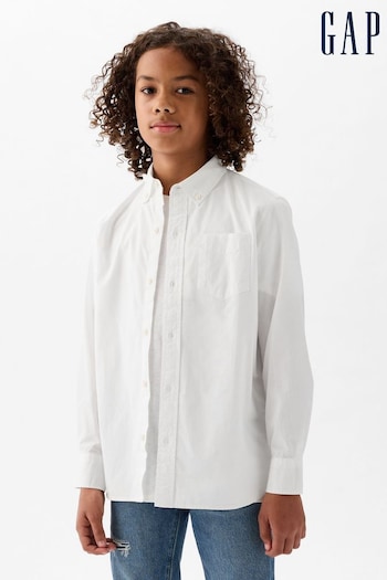 Gap White Organic Cotton Shirt (4-12yrs) (K75390) | £20