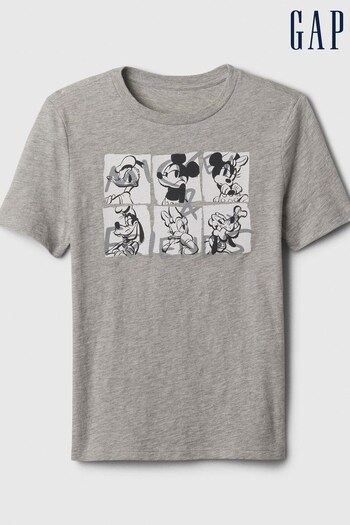 Gap Grey Disney Graphic Short Sleeve Crew Neck T-Shirt (4-13yrs) (K75406) | £14