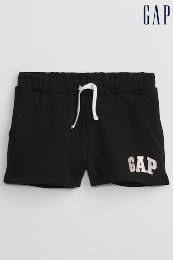 Gap Black Pull On Logo Jogger Shorts (4-13yrs) (K75421) | £12