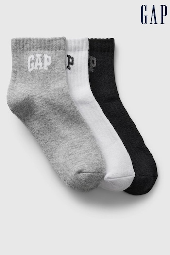 Gap Multi Logo Quarter Socks 3-Pack (K75428) | £8