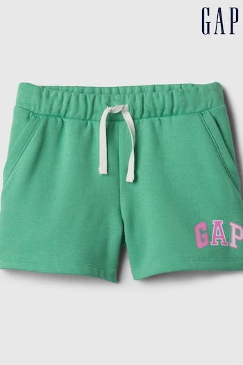 Gap Green Pull On Logo Jogger havana Shorts (4-13yrs) (K75441) | £12