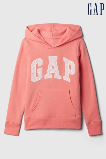 Gap Pink Logo Graphic Print Hoodie (4-13yrs) (K75444) | £20