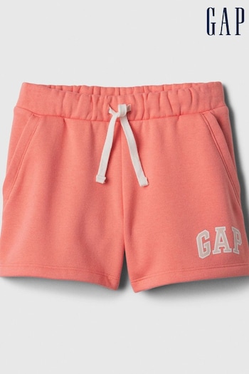Gap Coral Pink Pull On Logo Jogger Shorts (4-13yrs) (K75460) | £12