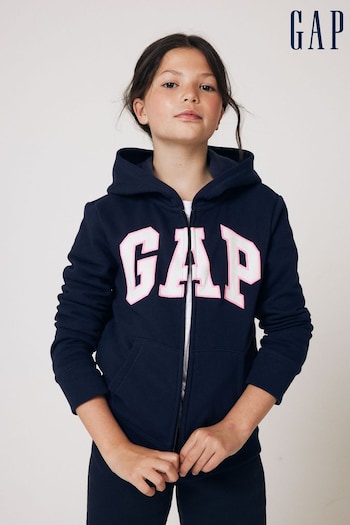 Gap Navy/Blue Logo Zip Up Hoodie (K75464) | £25