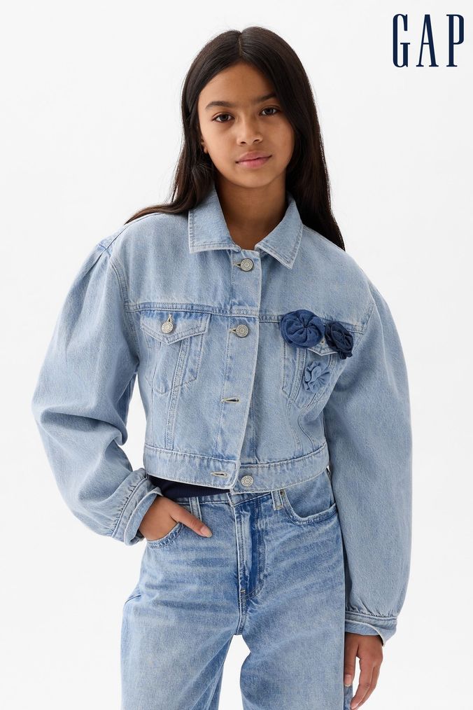 Gap girls denim jacket discount