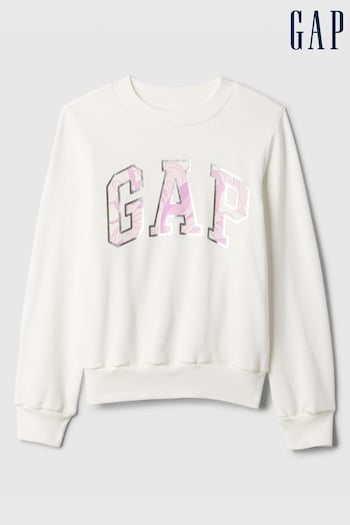 Gap White Logo Sweatshirt (4-13yrs) (K75481) | £18