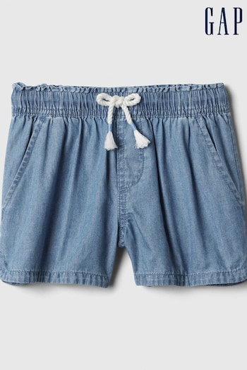 Gap Blue Cotton Easy Pull On Shorts (4-13yrs) (K75491) | £18