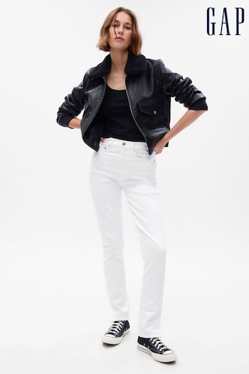 Gap White Vintage Slim Stretch High Waisted Altuzarra Jeans (K75530) | £65
