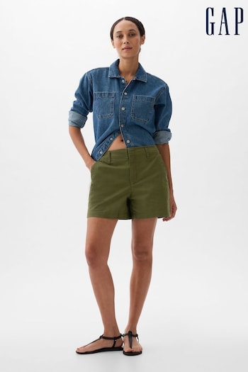 Gap Khaki Green 4" Chino jean Shorts (K75532) | £30