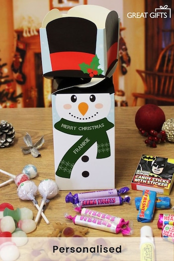 Personalised Snowman Sweetie Box by Great Gifts (K75561) | £13