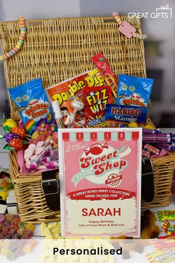 Personalised Retro Sweet Hamper by Great Gifts (K75585) | £45