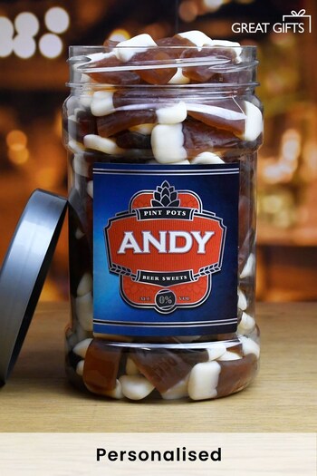 Personalised Pint Pots Sweet Jar by Great Gifts (K75587) | £20