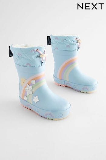 Blue Rainbow Cuff Wellies (K75700) | £17 - £19