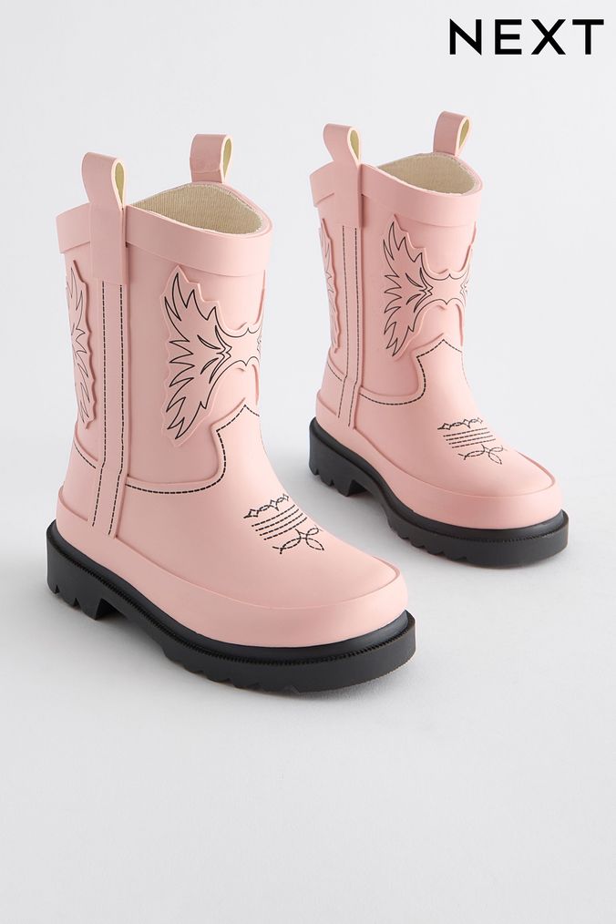 Girls Pink Wellies Girls Pink Wellington Boots Next UK