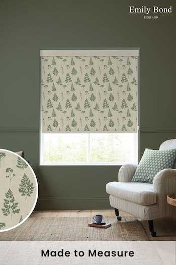 Emily Bond Forest Green Tynesfield Made To Measure Roller Blind (K75716) | £58