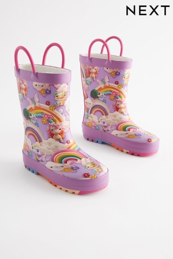 Rainbow Character Handle Wellies (K75721) | £16 - £19