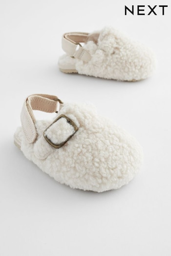 Neutral Borg Baby Clog Shoes (0-18mths) (K75775) | £11