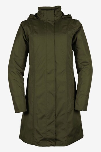 Eddie Bauer Green Girl on the Go Trench Insulated DK Loden Jacket (K75840) | £160