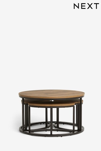 Dark Bronx Nest of 3 Coffee Table (K75875) | £325